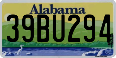 AL license plate 39BU294