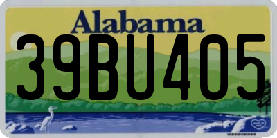 AL license plate 39BU405
