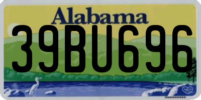 AL license plate 39BU696