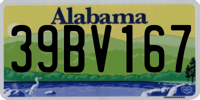 AL license plate 39BV167