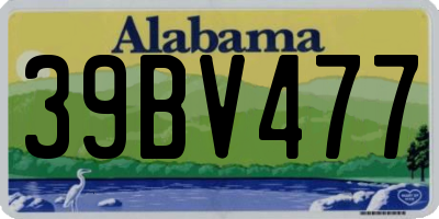 AL license plate 39BV477