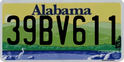 AL license plate 39BV611