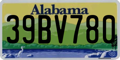 AL license plate 39BV780