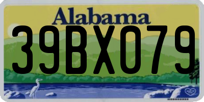 AL license plate 39BX079