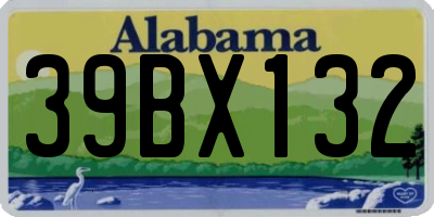 AL license plate 39BX132