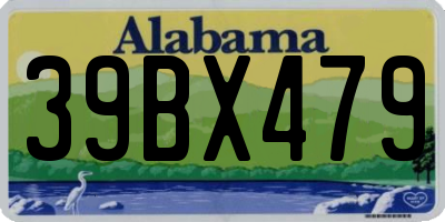 AL license plate 39BX479