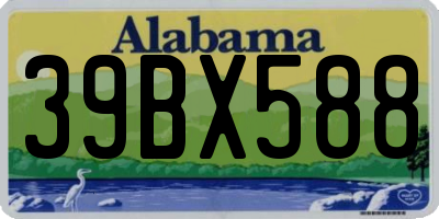 AL license plate 39BX588