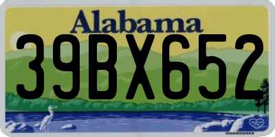 AL license plate 39BX652