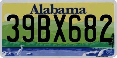 AL license plate 39BX682
