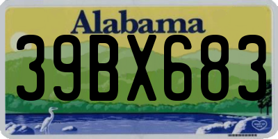 AL license plate 39BX683