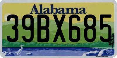 AL license plate 39BX685