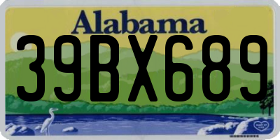 AL license plate 39BX689