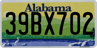 AL license plate 39BX702