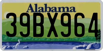 AL license plate 39BX964