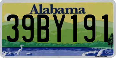 AL license plate 39BY191