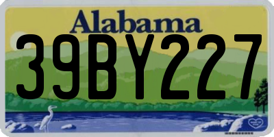 AL license plate 39BY227