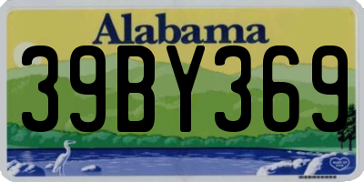 AL license plate 39BY369