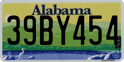 AL license plate 39BY454