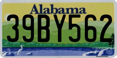 AL license plate 39BY562