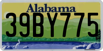 AL license plate 39BY775