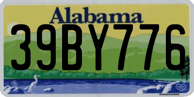 AL license plate 39BY776