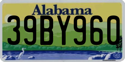 AL license plate 39BY960