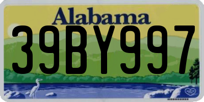 AL license plate 39BY997