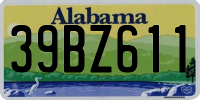 AL license plate 39BZ611