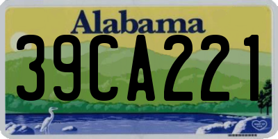 AL license plate 39CA221