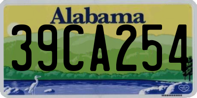 AL license plate 39CA254