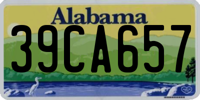 AL license plate 39CA657