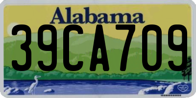 AL license plate 39CA709