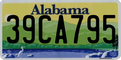 AL license plate 39CA795
