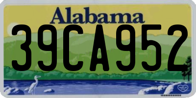 AL license plate 39CA952