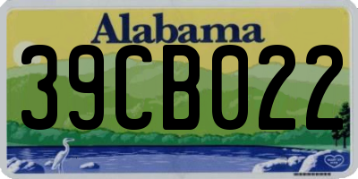 AL license plate 39CB022