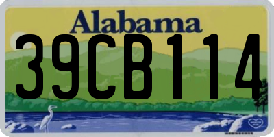AL license plate 39CB114