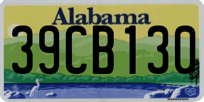 AL license plate 39CB130