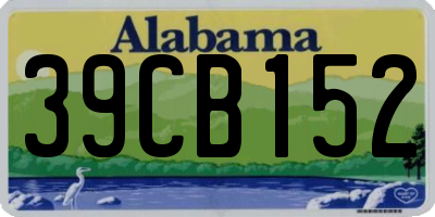 AL license plate 39CB152
