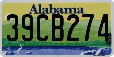 AL license plate 39CB274