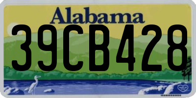 AL license plate 39CB428