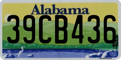 AL license plate 39CB436