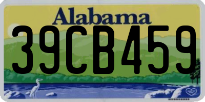 AL license plate 39CB459