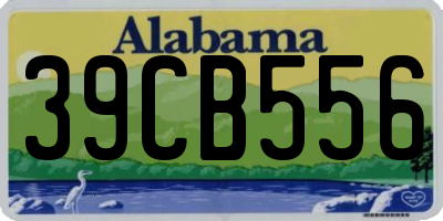 AL license plate 39CB556