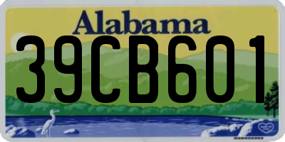 AL license plate 39CB601