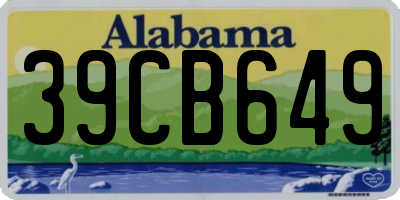 AL license plate 39CB649