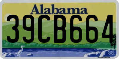 AL license plate 39CB664
