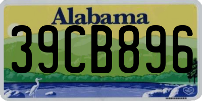 AL license plate 39CB896