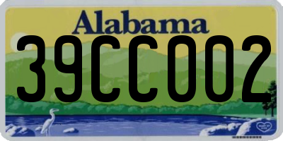 AL license plate 39CC002