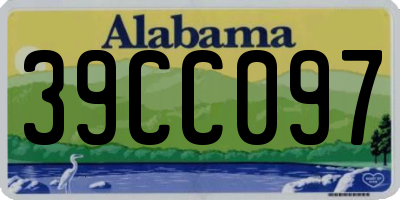 AL license plate 39CC097