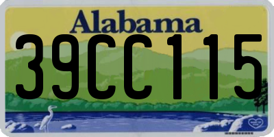 AL license plate 39CC115